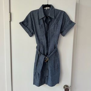 DVF Denim Collared Dress